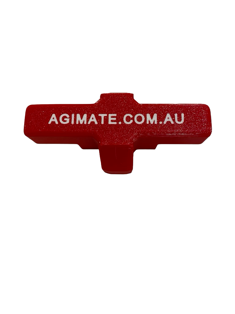 Agimate drum bung key opener tool on white background.