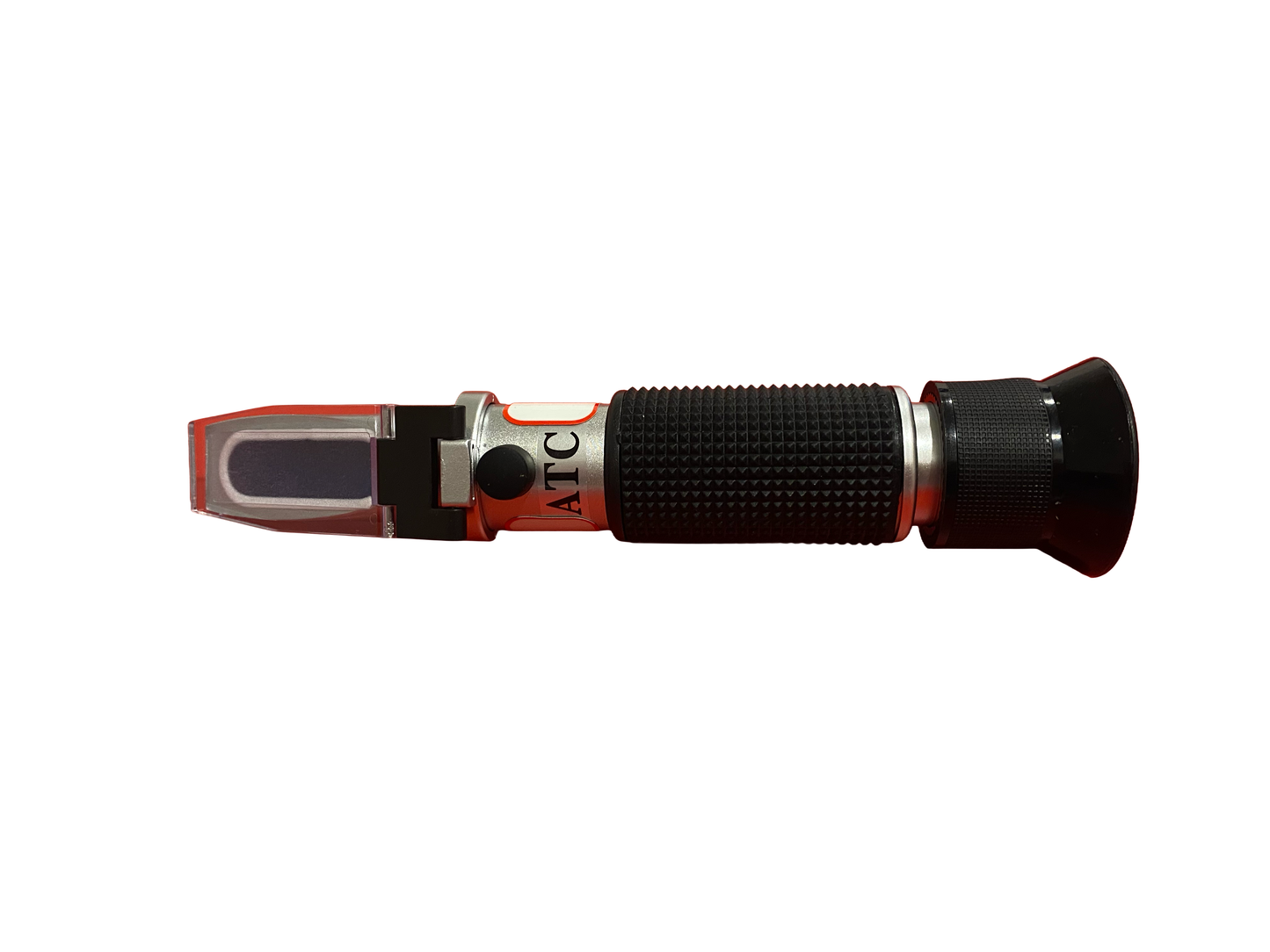 Adjustable calibration screw on Agimate portable refractometer.