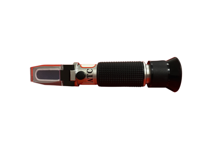 Adjustable calibration screw on Agimate portable refractometer.